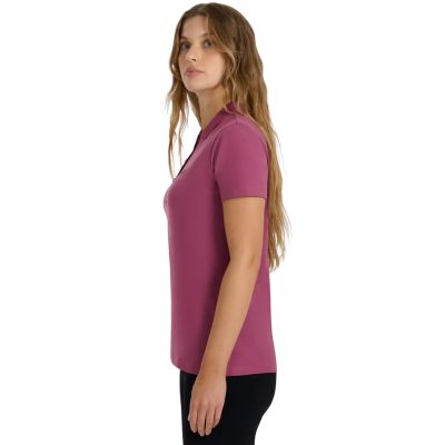 13. Women's polo shirt 4F F554 burgundy 4FWAW25TPTSF554 60S