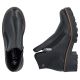 11. Women's leather ankle boots with a block heel, black, Rieker 79254-00