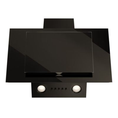 6. MAAN Vertical Eco Duo Glass hood, black glass front, 60 cm wide.