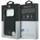 8. Mercedes Leather Wood Effect and Curve MagSafe case for iPhone 17 Pro Max - black