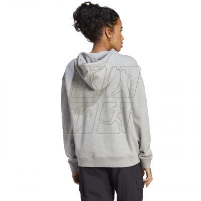 4. adidas Essentials Big Logo Oversized French Terry Hoodie W IC9865