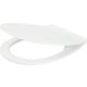 Slim, soft-close toilet seat