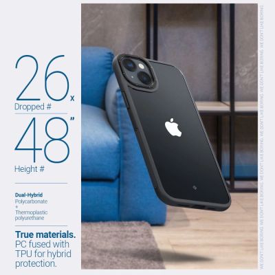 7. Caseology Skyfall iPhone 14 Plus Case - Matte Black