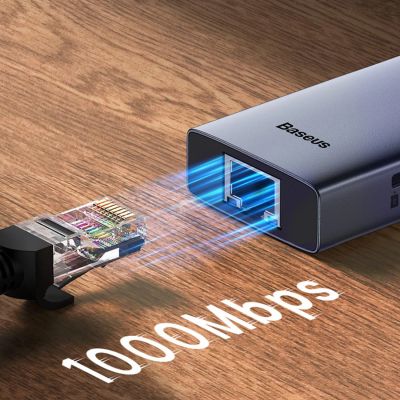 9. Baseus UltraJoy Series 5in1 USB-C HDMI 4K 4x USB-A 3.0 USB hub - gray