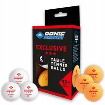TABLE TENNIS BALLS EXCLUSIVE 3-STAR POLY 40 6 PCS POT