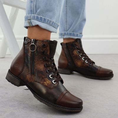 6. Rieker D4382-25 Remonte Brown Waterproof Women's Ankle Boots