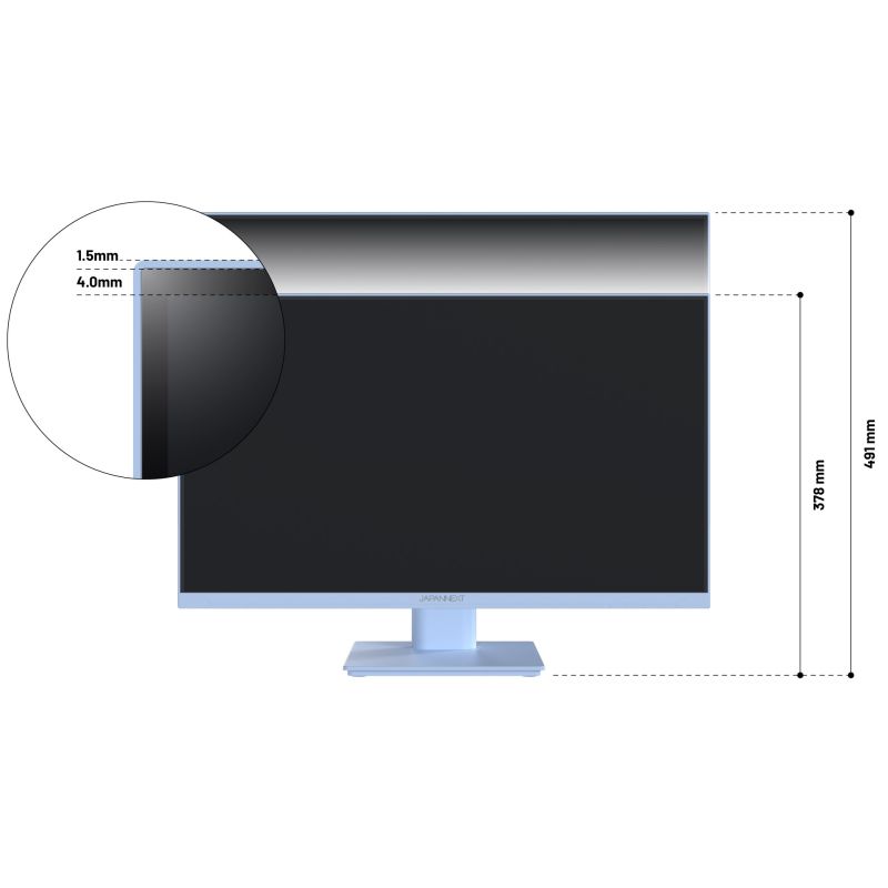 5. JAPANNEXT monitor 60.5cm JN-I238FHD120F-HSP-BB 16:9 HDMI blue FHD