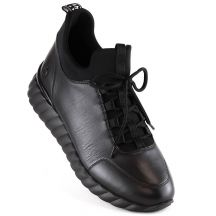Rieker W RKR611B leather shoes black