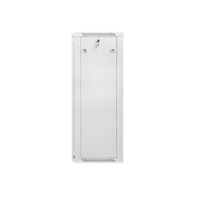 2. LANBERG WALL-HUNG CABINET 19" 27U 600X450 (GLASS DOOR, GRAY RAL7035)