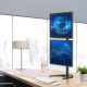 21. TECHLY VERTICAL DESK STAND FOR 2 MONITORS 13-27" LCD 10KG