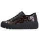 9. Women's patent leather sneakers crocodile brown Rieker N2555-25