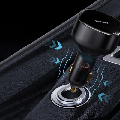 19. Baseus Enjoyment 2in1 car charger 30W black (CGTX000001)