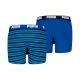3. Puma Everyday Striped Kids' Boxer Shorts 2 Pack Blue and Black 938970 04