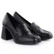 2. Women's black high-heeled moccasins Potocki SZ12783