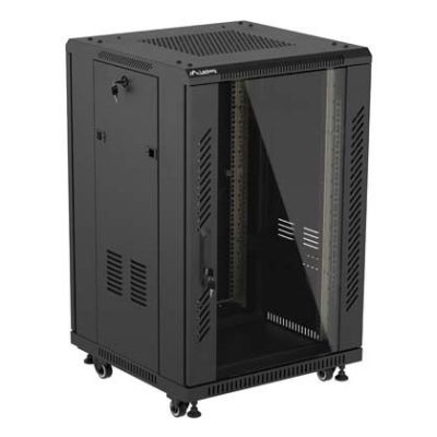 31. LANBERG FLOOR CABINET 19" 18U 600X600 BLACK