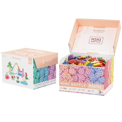 10. Marioinex Mini Waffle building blocks, 500 pieces, pastel