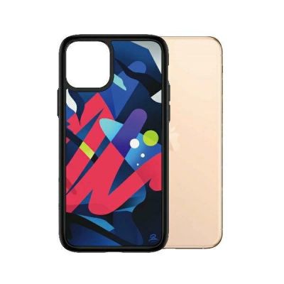 3. PanzerGlass ClearCase antibacterial Mikael B Limited Artist Edition case for iPhone 11 Pro Max - multicolored