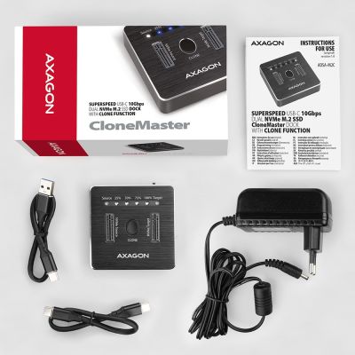 9. Axagon ADSA-M2C Hard Drive Docking Station USB 3.2 Gen 2 (3.1 Gen 2) Type-C