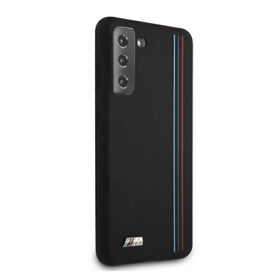 4. BMW Silicone Stripes M Collection Case for Samsung Galaxy S21+ - Black