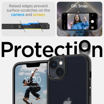 8. Spigen Ultra Hybrid iPhone 14 Plus Case - Matte Black