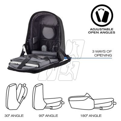 14. XD DESIGN ANTI-THEFT BACKPACK BOBBY HERO XL BLACK P/N: P705.711