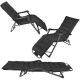 2. BALATON MULTIPLE-POSITION ARMCHAIR WITH CUSHION AND HEADREST, BLACK