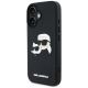 2. Karl Lagerfeld HC 3D Rubber Double Heads iPhone 16 Case - Black