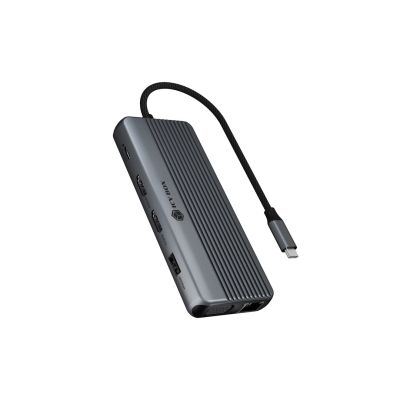 4. ICY BOX IB-DK4062-CPD Wired USB 3.2 Gen 1 (3.1 Gen 1) Type-C Anthracite