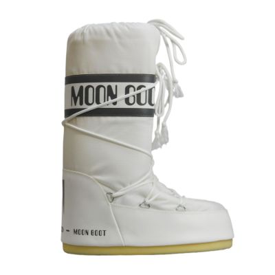 Women's Moon Boot MB Icon Nylon White Winter Snow Boots - 80D1400440-A001
