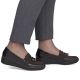 6. Rieker 53771-25 women's leather wedge shoes, comfortable brown