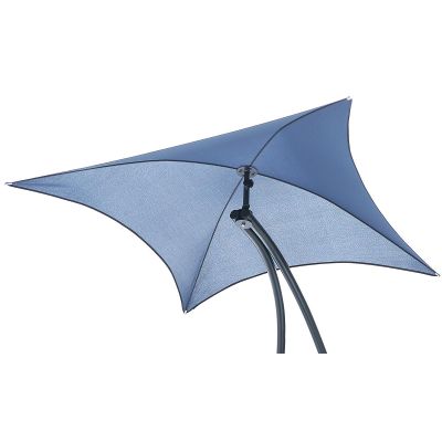 27. BERGAMO DECHAIR WITH UMBRELLA 200x125x180CM NAVY BLUE