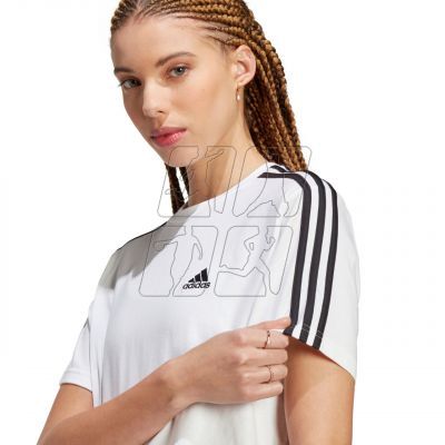 5. adidas Essentials 3-Stripes Single Jersey Crop Top W HR4915