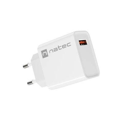 6. NATEC RIBERA USB-A 18W WHITE CHARGER NUC-2057