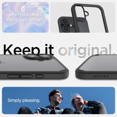 10. Spigen Ultra Hybrid iPhone 16 Case - Matte Black