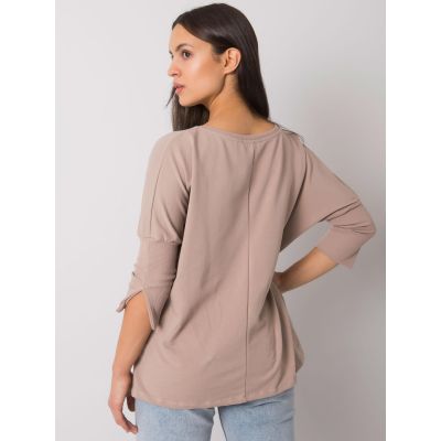 4. Blouse-RV-BZ-7362.19-dark beige (RV-BZ-7362.19)