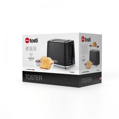 11. ELDOM TOSTER TO280C TOSTI 780 W SMOOTH ADJUSTMENT 7 POWER LEVELS BLACK