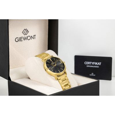9. Giewont Sapphire Gold Black Women's Watch GW2360-B3