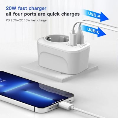 5. Tech-Protect TA100 US Adapter - White
