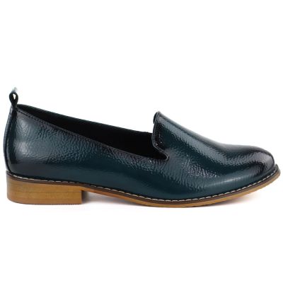 2. Women's patent leather shoes, navy blue, Potocki 19337