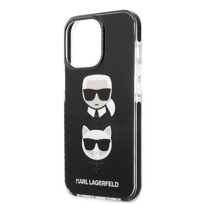 6. Karl Lagerfeld Karl&Choupette Head Case for iPhone 13 Pro Max - Black