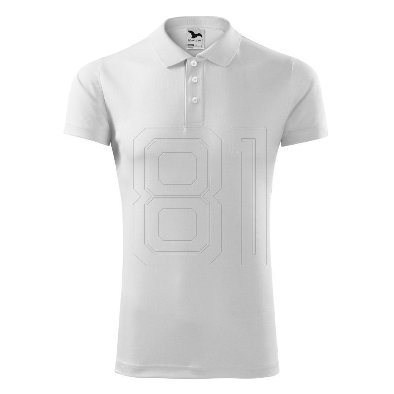 3. Malfini Victory M MLI-21700 white polo shirt