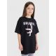 Oversized T-shirt with print for girls 4F FJRSS25TTSHF2646-20S
