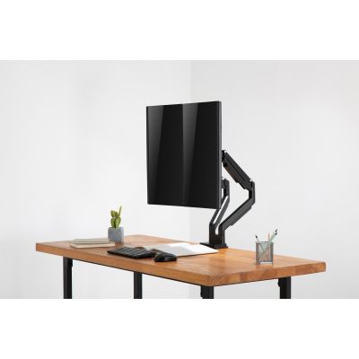 30. Double desk arm (clamp) 2xLCD max. 32" max. 2x9kg tilt and swivel black