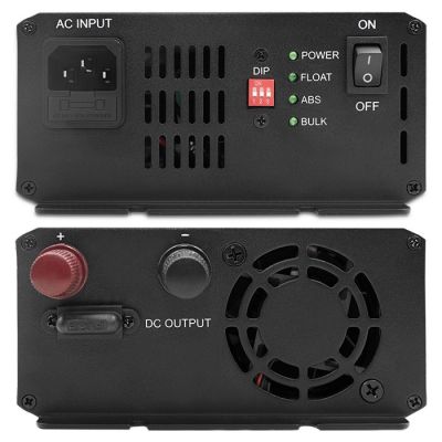 10. Qoltec Intelligent Monolith Charger for LiFePO4 AGM GEL SLA Batteries, 20A, 12V