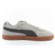 4. Puma Club II Era men's sports shoes, leather sneakers, gray