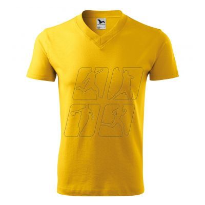 2. Malfini T-shirt V-neck M MLI-10204 yellow