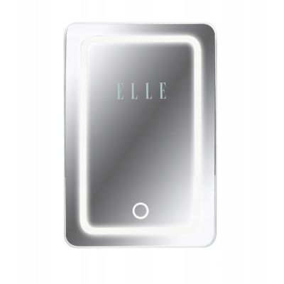 5. Mini fridge with LED makeup mirror ELLE 4L white