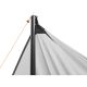 25. TENT ROOF SUN SAIL WITH POLES 3X4X2.4M