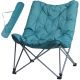 REDCLIFFS HIGH DELUXE CAMPING CHAIR WITH CUSHION BLUE