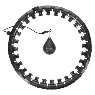 6. Plus size hula hoop HMS HHW12 with studs and weight, black